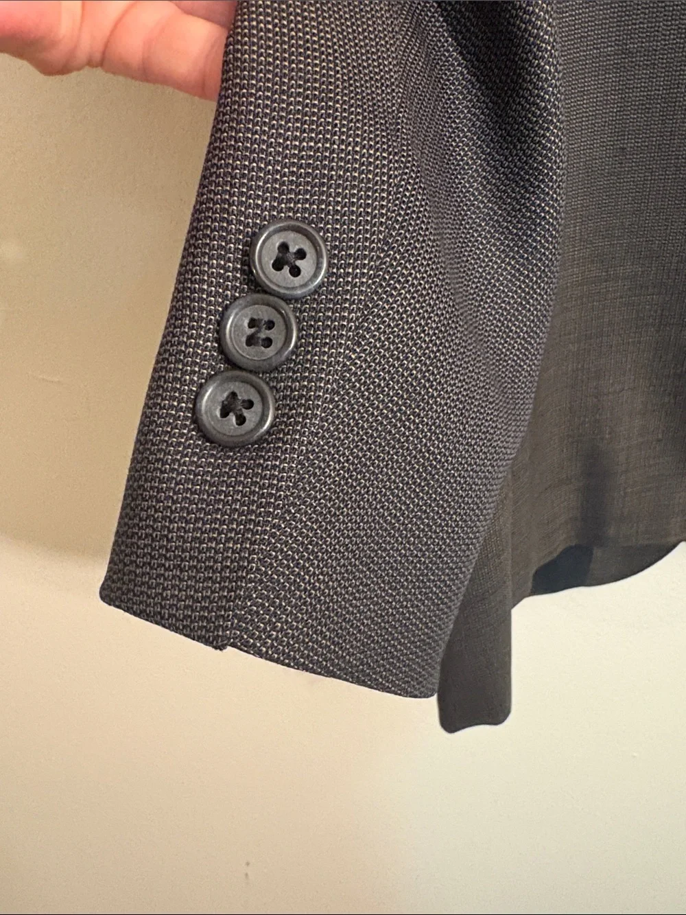 Milano pure wool Classic Men's Gray Two-Button Blazer